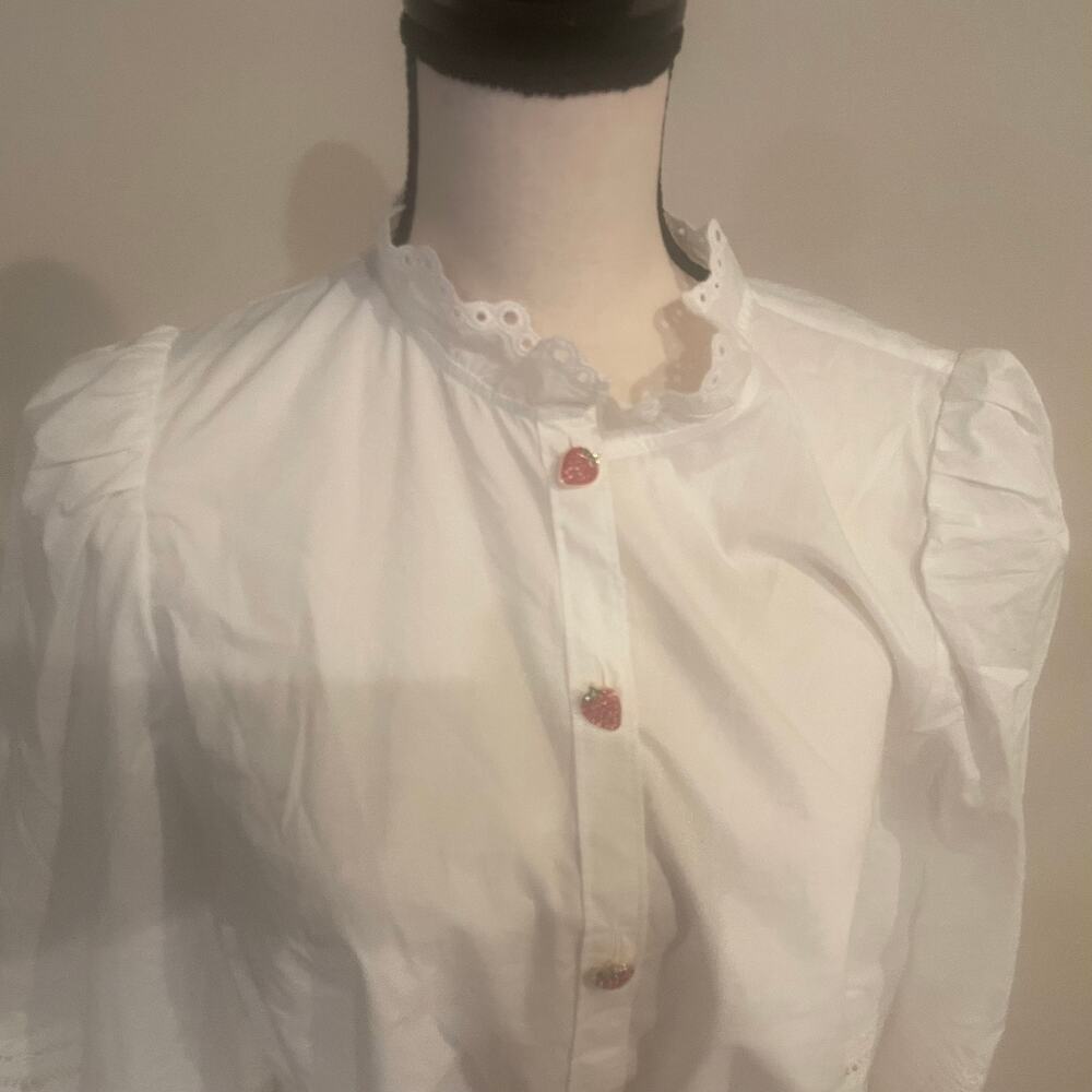& other stories stawberry button blouse - Picture 4 of 10